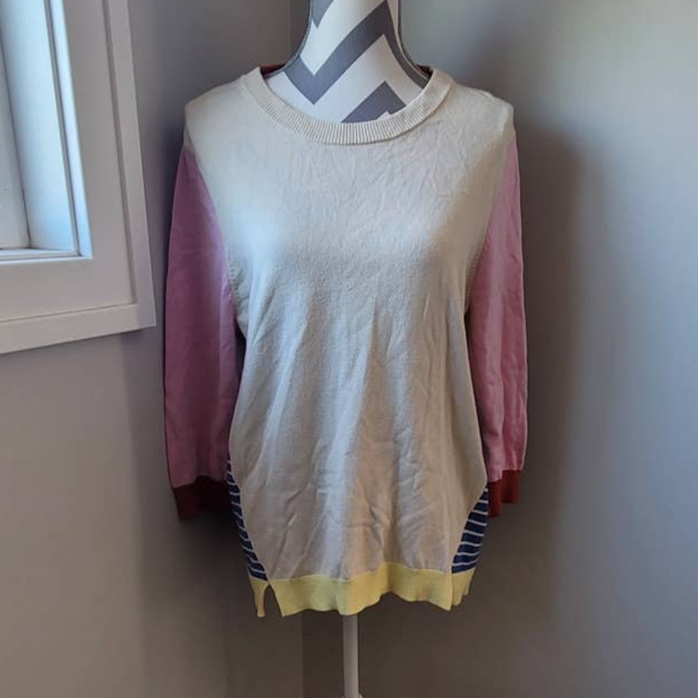 Modcloth Color Block Sweater Large